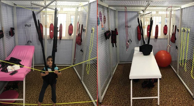 Nusaybinde engelli çocuklara yönelik uzay terapisi açıldı