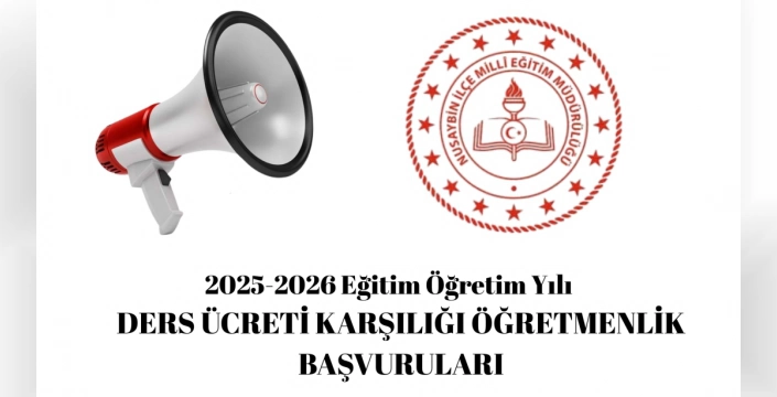 Nusaybin'de 2025-2026 Eğitim Öğretim Yılı İçin Ücretli Öğretmenlik Başvuruları Başladı