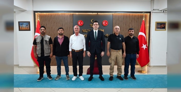 Nusaybin Gazeteciler Cemiyeti'nden Kaymakam Çakır'a ziyaret