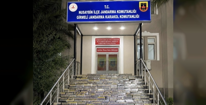 Nusaybin'de 18 bin 900 paket kaçak sigara ele geçirildi