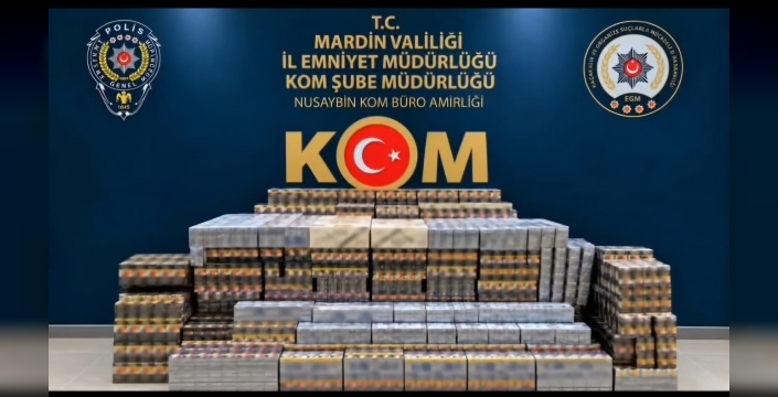 Nusaybin’de 22 Bin 50 Paket Kaçak Sigara Ele Geçirildi