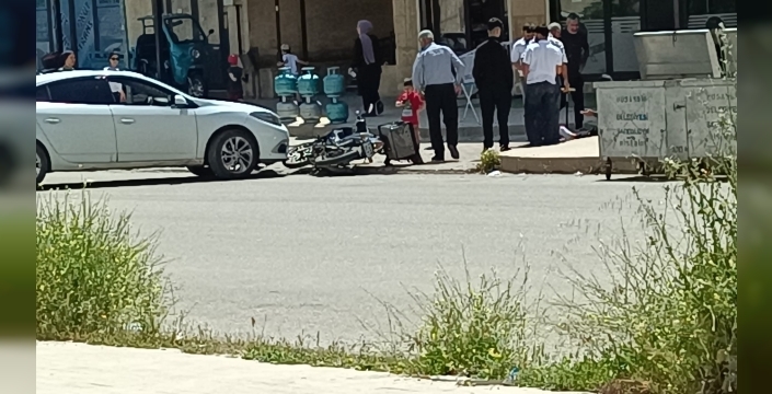 Nusaybin'de motosiklet ile otomobil çarpıştı: 1 yaralı